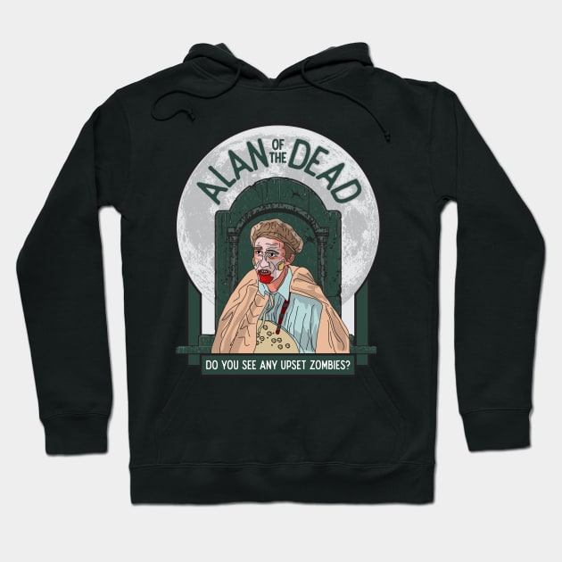 Alan Partridge – Alan of the Dead Hoodie by andrew_kelly_uk@yahoo.co.uk